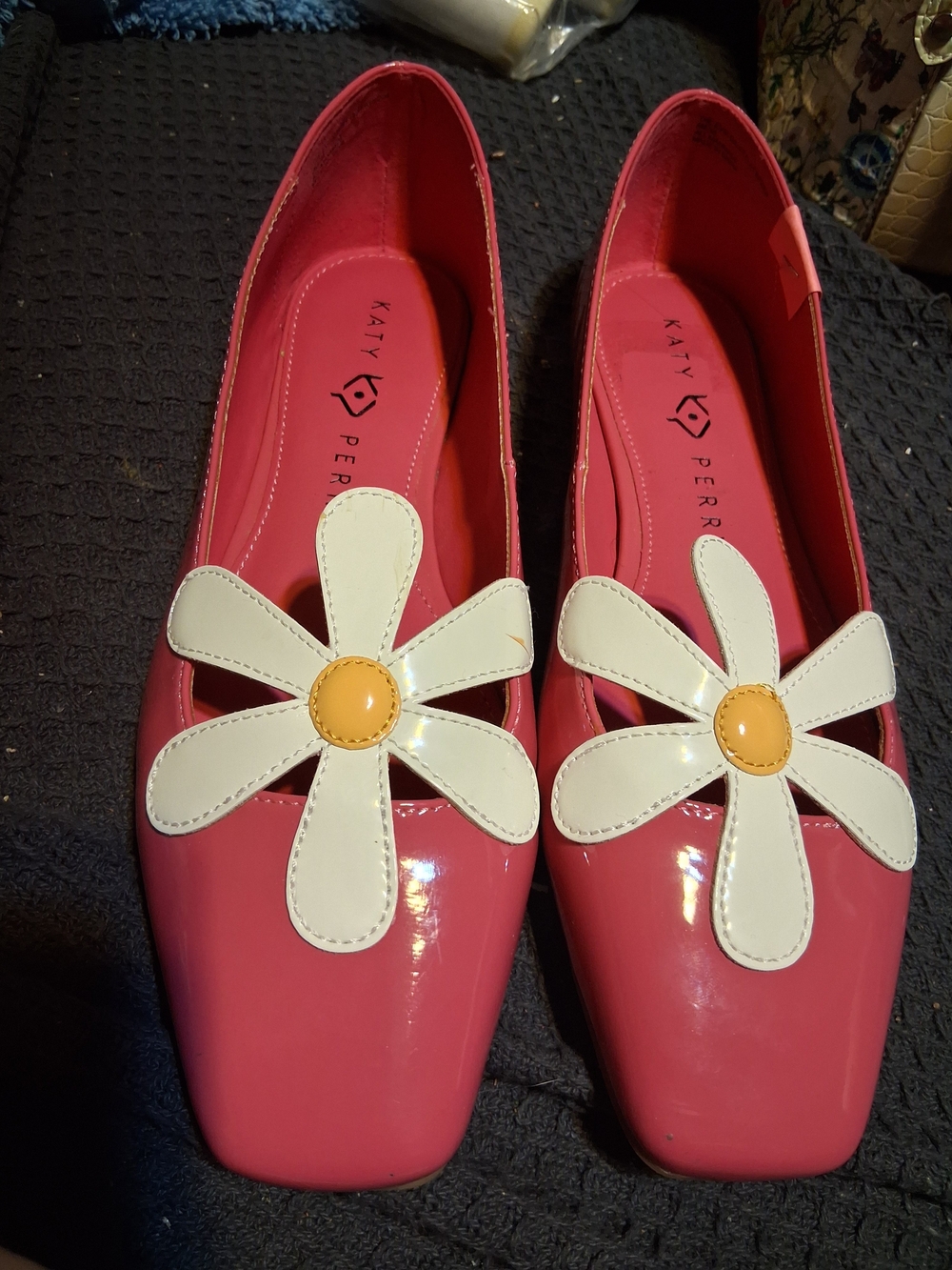 Katy Perry Collections Pink Daisy Ballet Flats Size 8